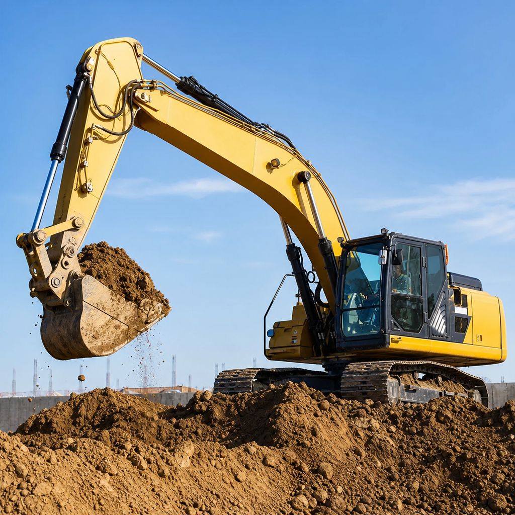 Baumaschine Ein Bild zum Thema Baumaschine im Industrie Kontext