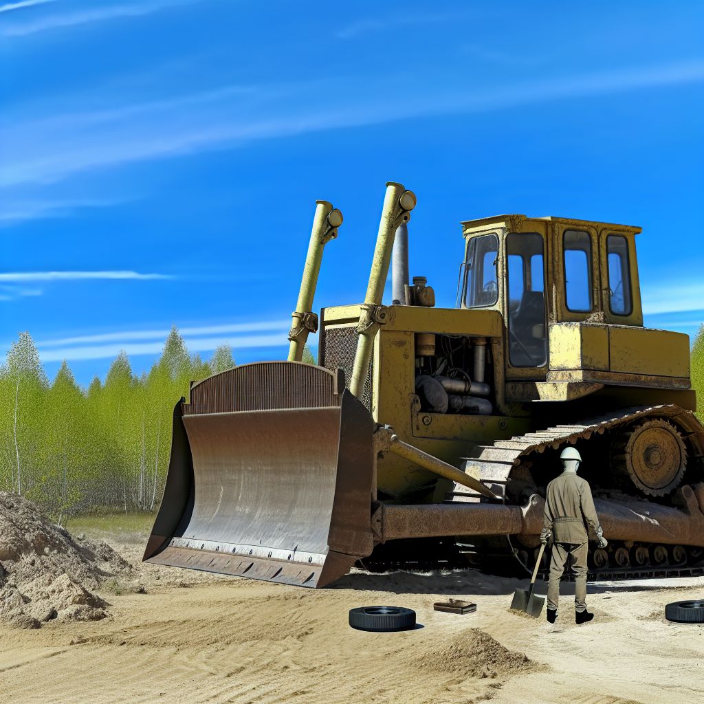 Ein Bild zum Thema Bulldozer im Industrie Kontext