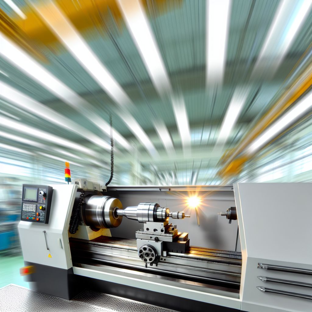 Ein Bild zum Thema CNC-Drehmaschine im Industrie Kontext