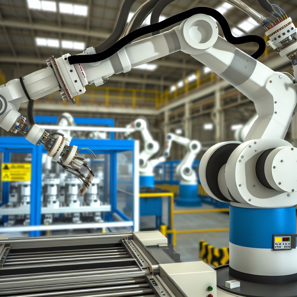 Ein Bild zum Thema Roboterarm im Industrie Kontext