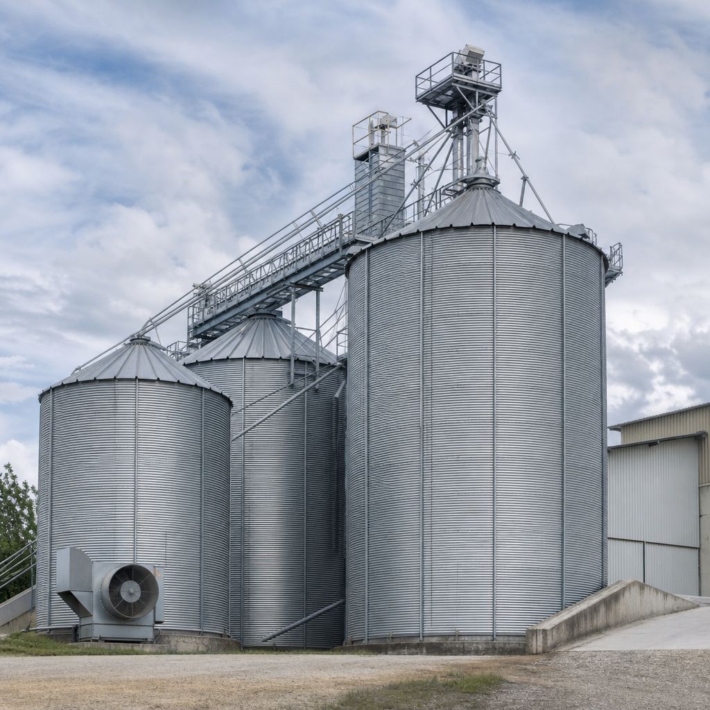 Silo Ein Bild zum Thema Silo im Industrie Kontext